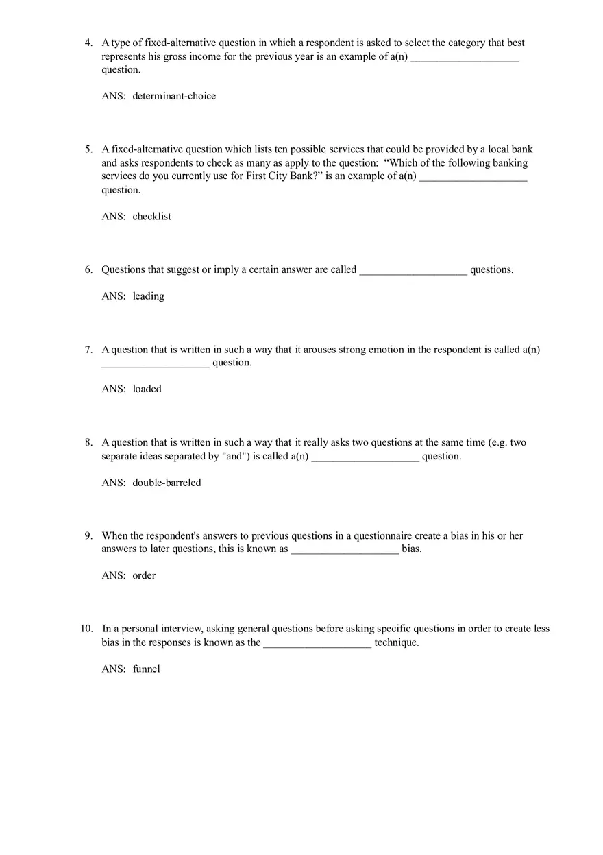 Chapter 15 Questionnaire Design - Page 6