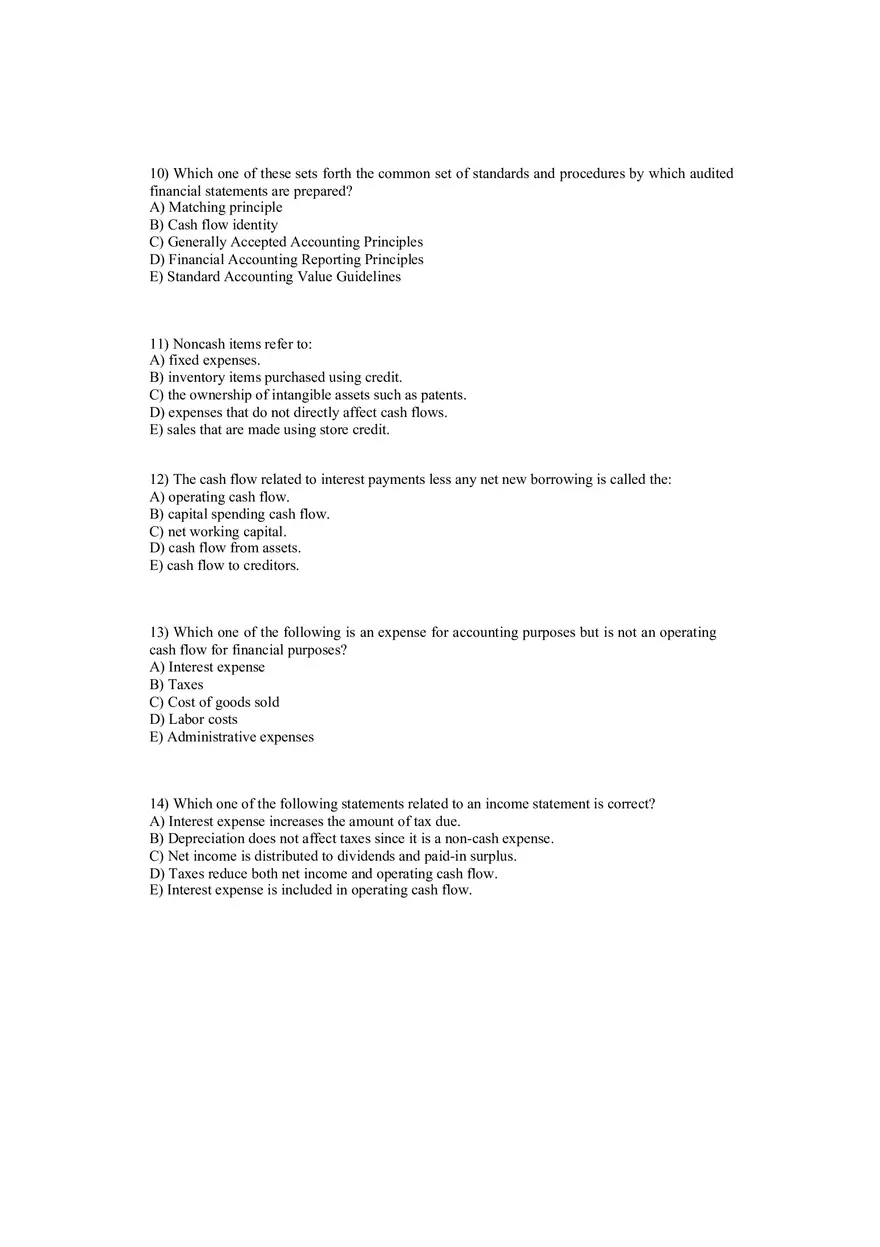 Corporate Finance - Chapter 2 Review Questions - Page 4