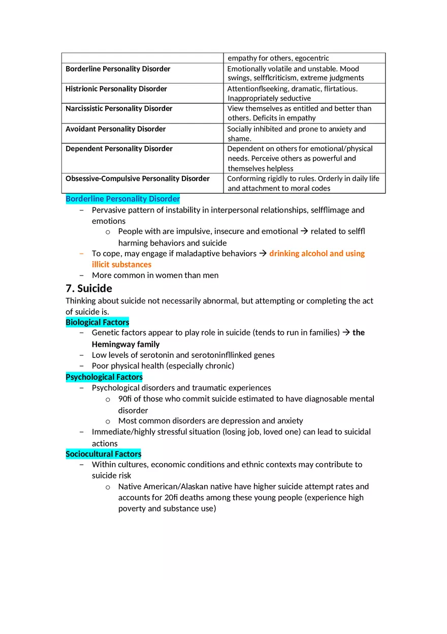 Chapter 15 Notes - Psychological Disorders - Page 8