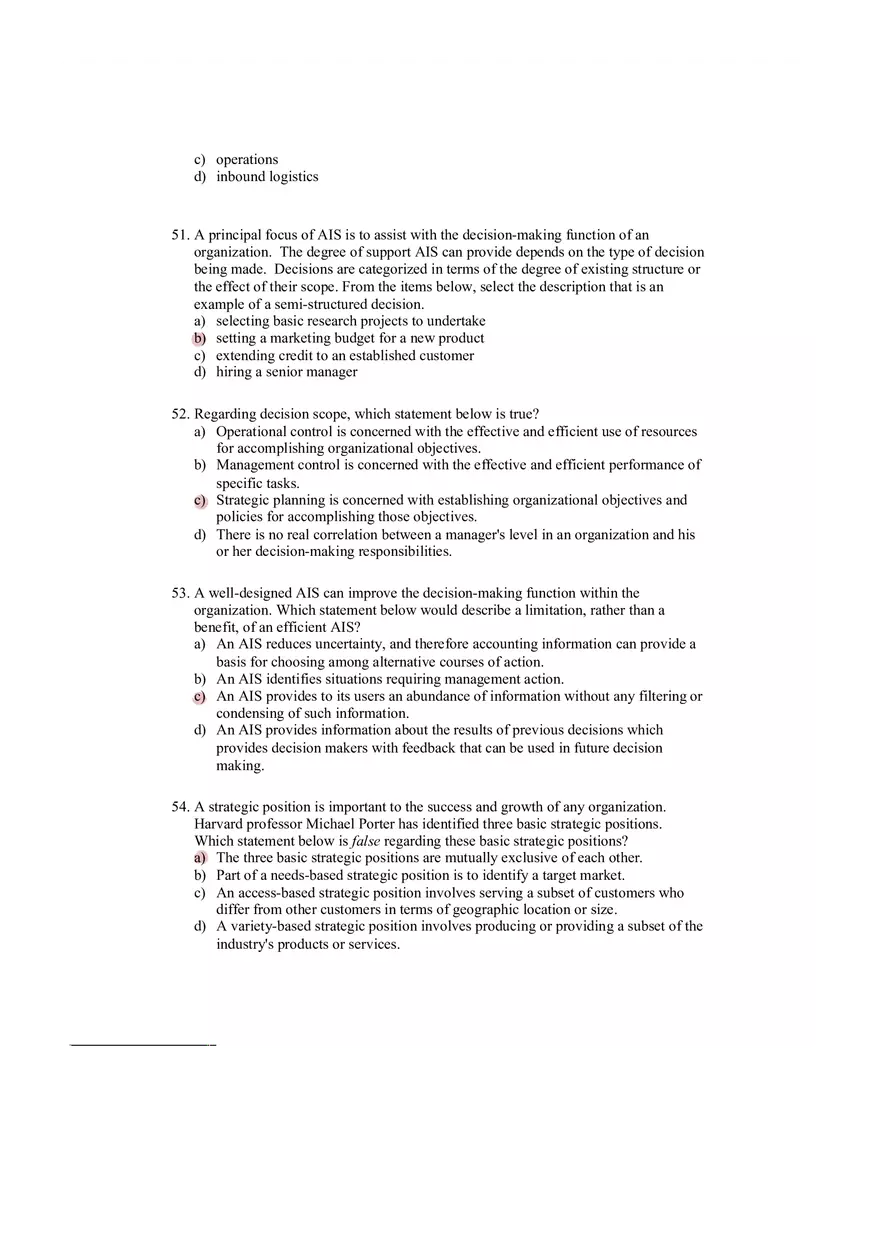 Accounting Information System Answer Key Chapter 1 - Page 7