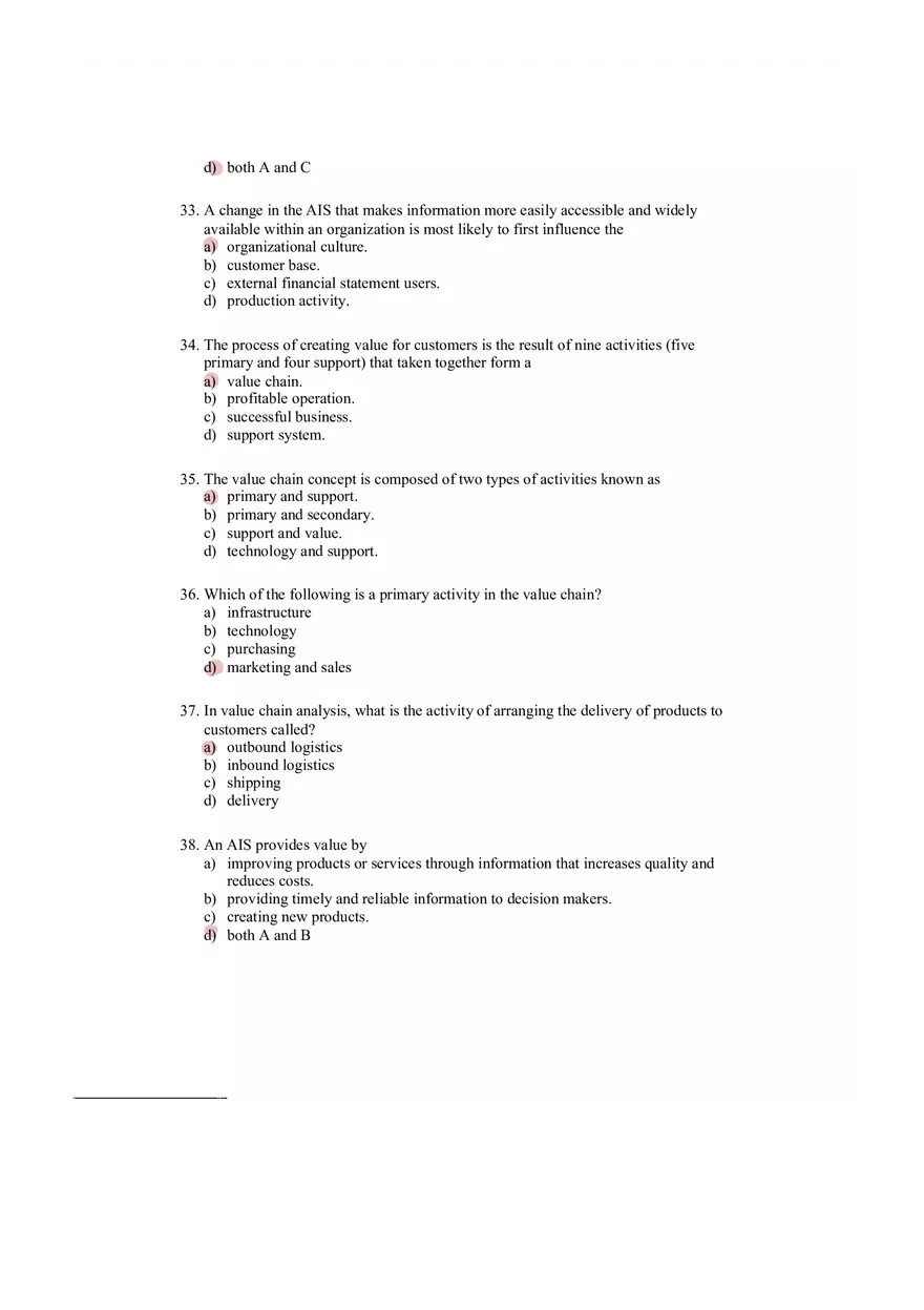 Accounting Information System Answer Key Chapter 1 - Page 4
