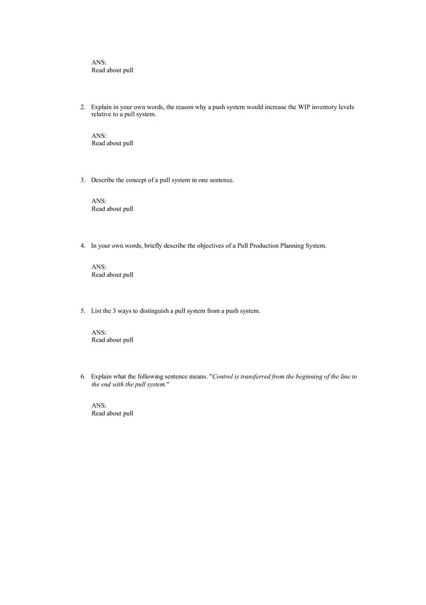 Push And Pull Production Systems - Page 7