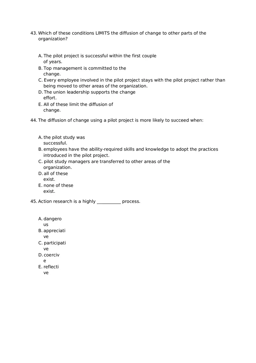 Chapter 15 Organizational Change Assignment 2 - Page 7