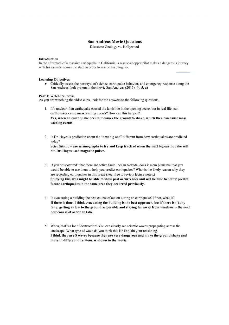 San Andreas - Geology vs. Hollywood - Page 1