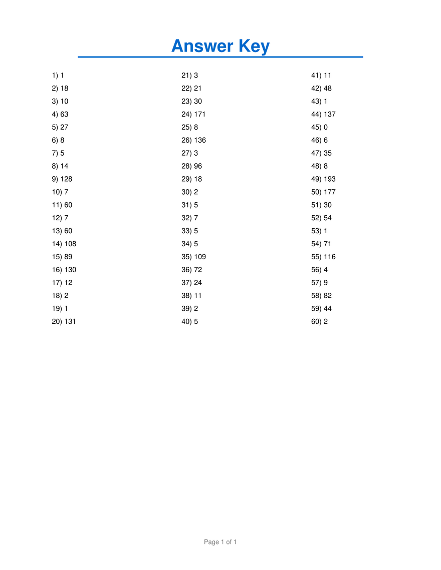 Arithmetic Review #4 - Page 4