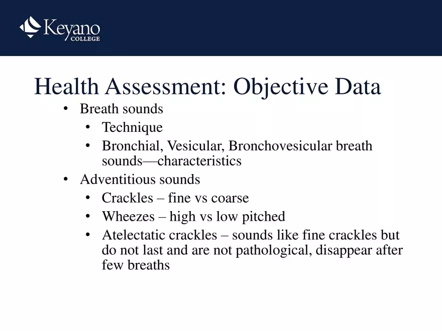 PN 158 Unit 10 Assessment of the Thorax and Lungs - Page 16