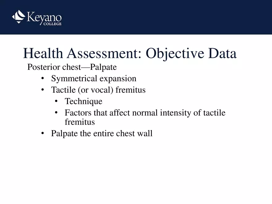 PN 158 Unit 10 Assessment of the Thorax and Lungs - Page 22