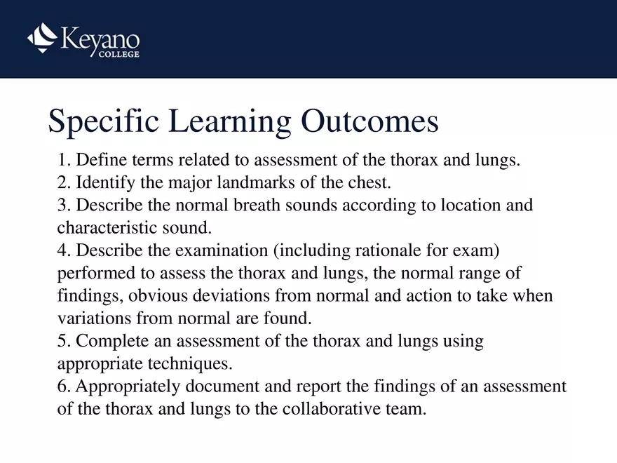 PN 158 Unit 10 Assessment of the Thorax and Lungs - Page 2