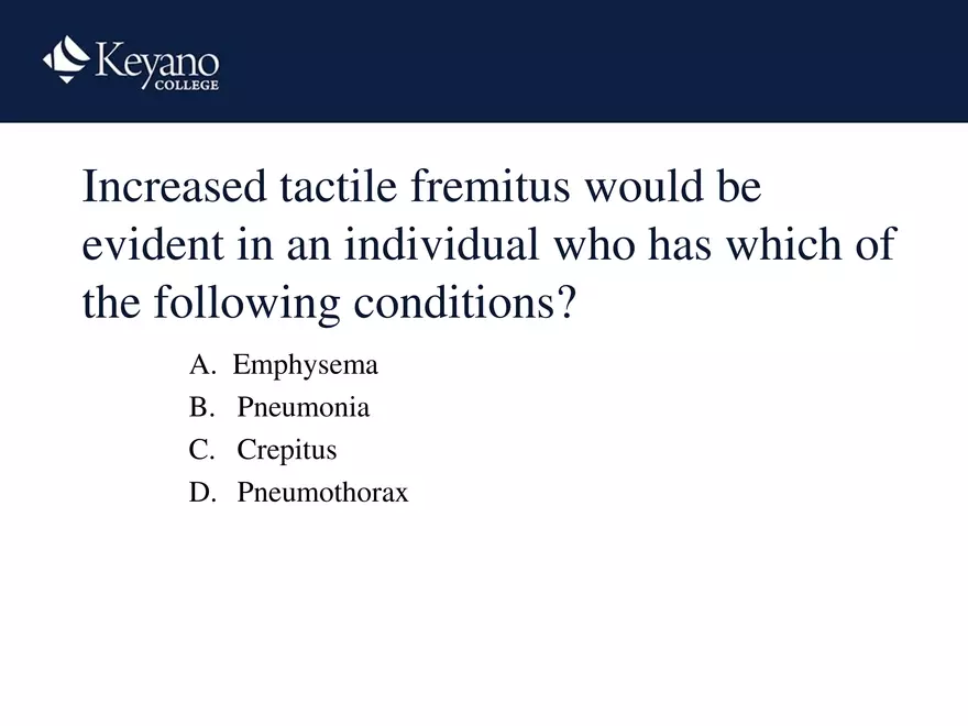 PN 158 Unit 10 Assessment of the Thorax and Lungs - Page 47