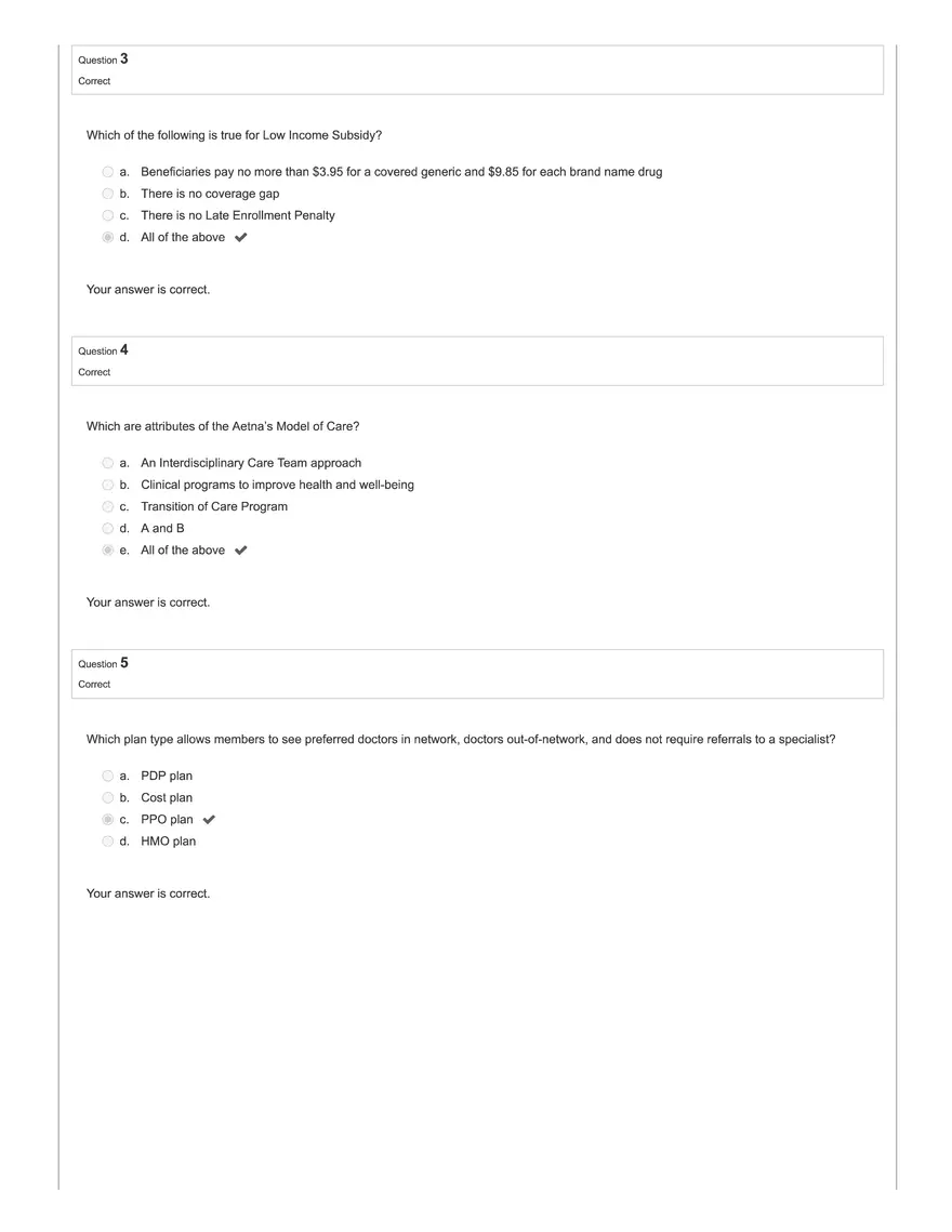 Aetna Exam #2 - Page 2