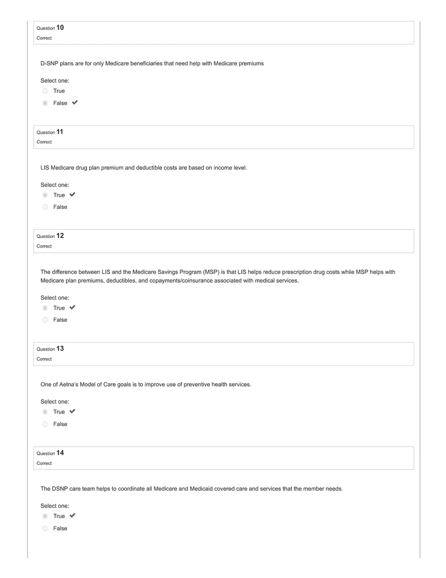 Aetna Exam #2 - Page 4