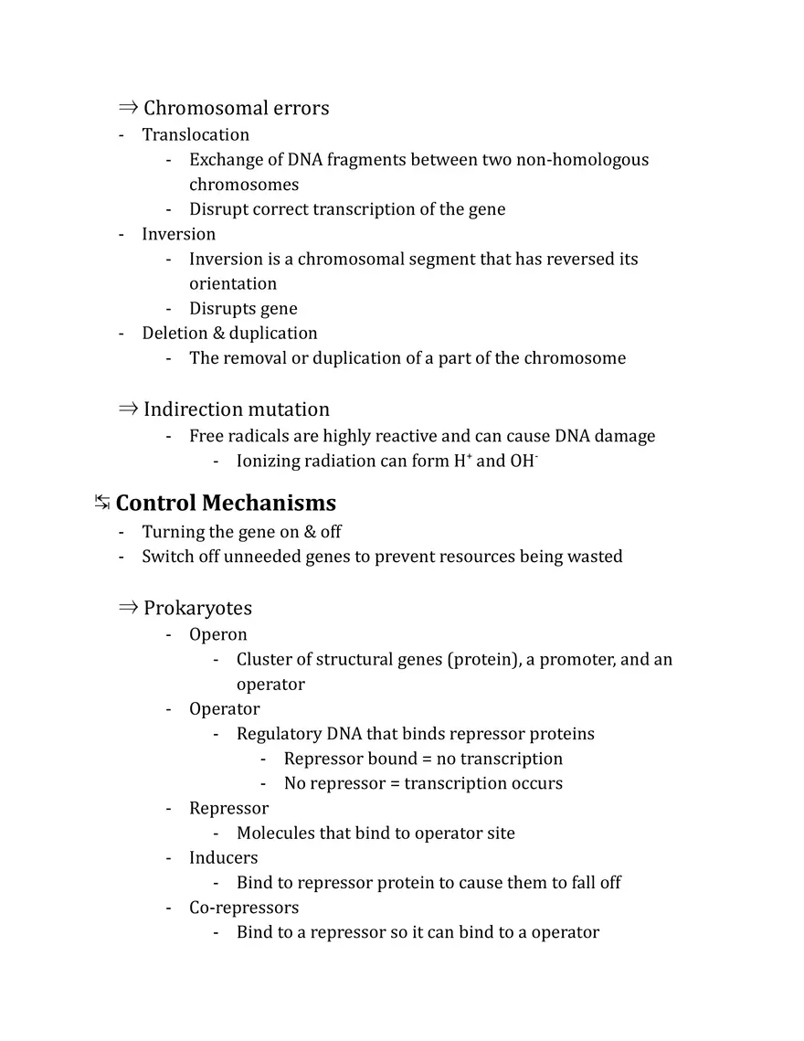 Unit 3 - Molecular Genetics Notes - Page 8