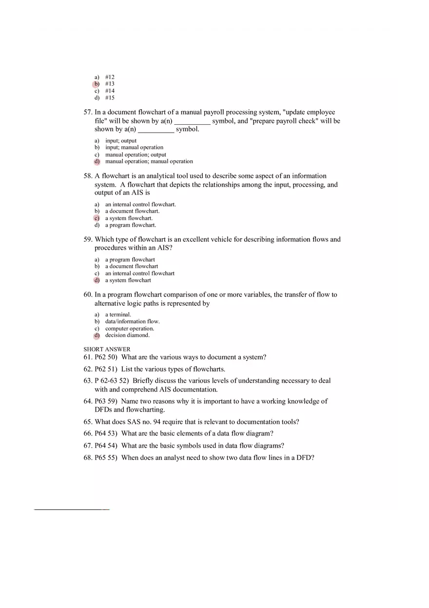Accounting Information System Answer Key Chapter 3 - Page 4