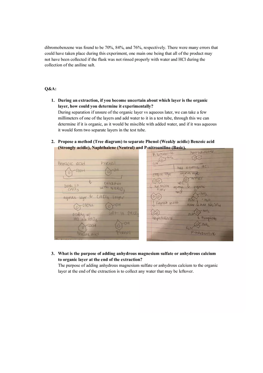 Extraction Lab - Lab Report - Page 5