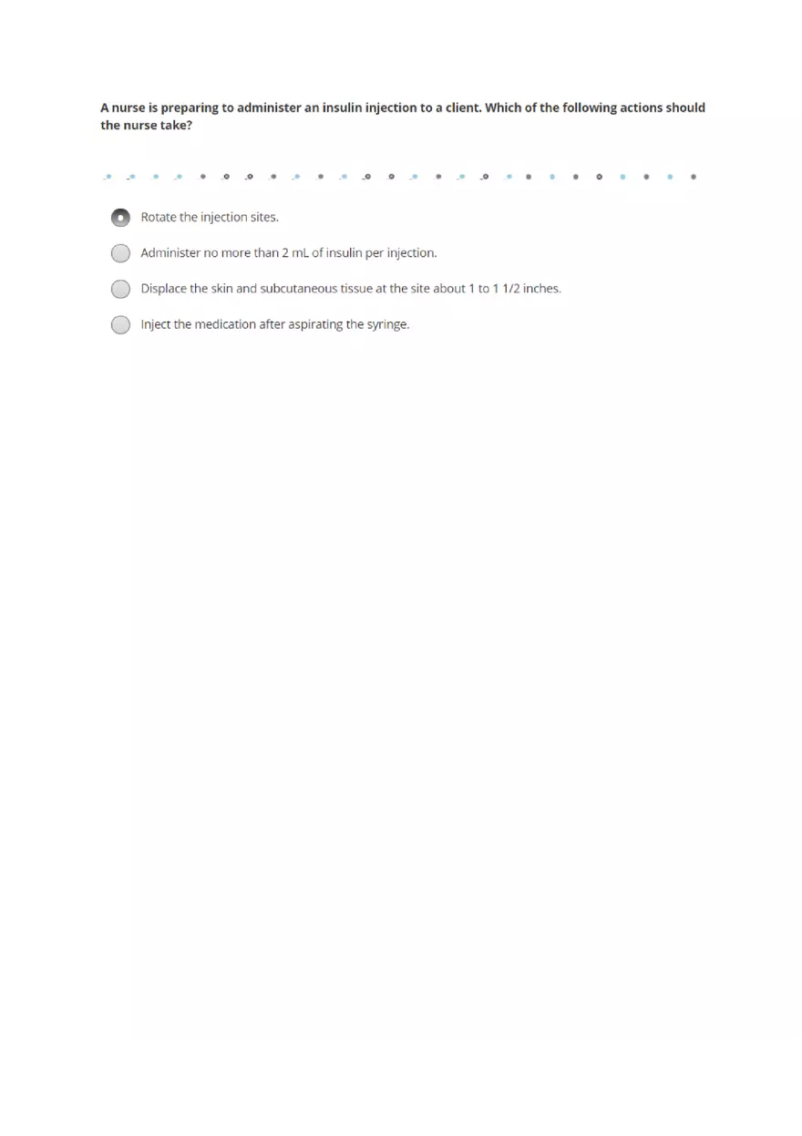 Injectable Medication Administration Posttest - Page 3