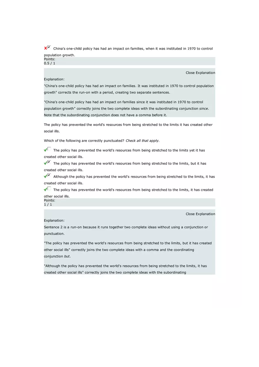 Assignment - Correcting Run-Ons and Comma Splices - Page 2