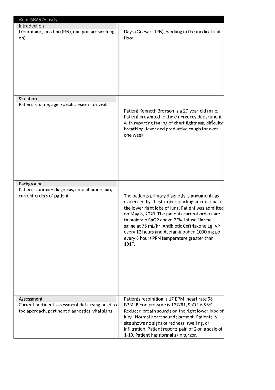 Clinical Replacement Packet - Page 1