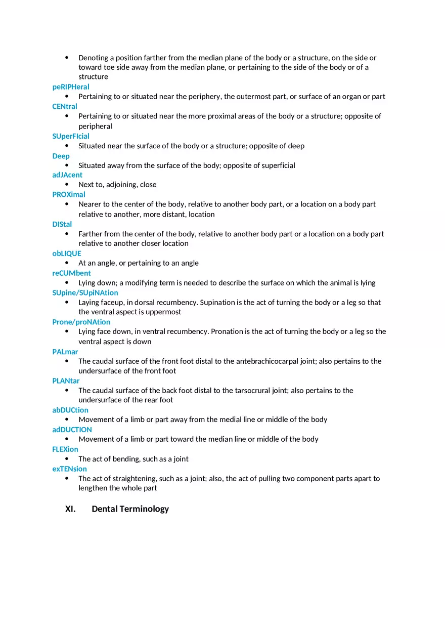 Veterinary Medical Terminology - Page 6