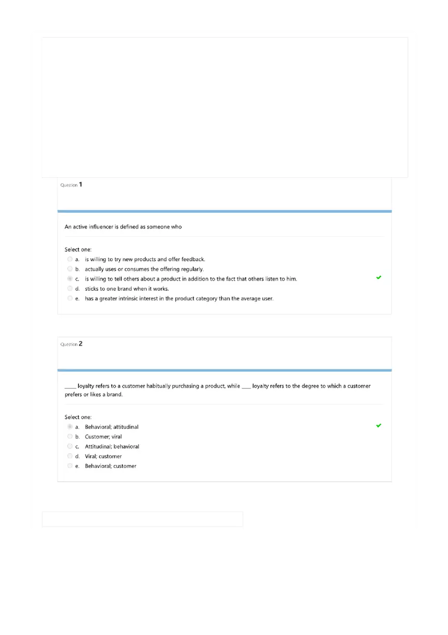 Questions on the Topic Principles of Marketing - Page 1