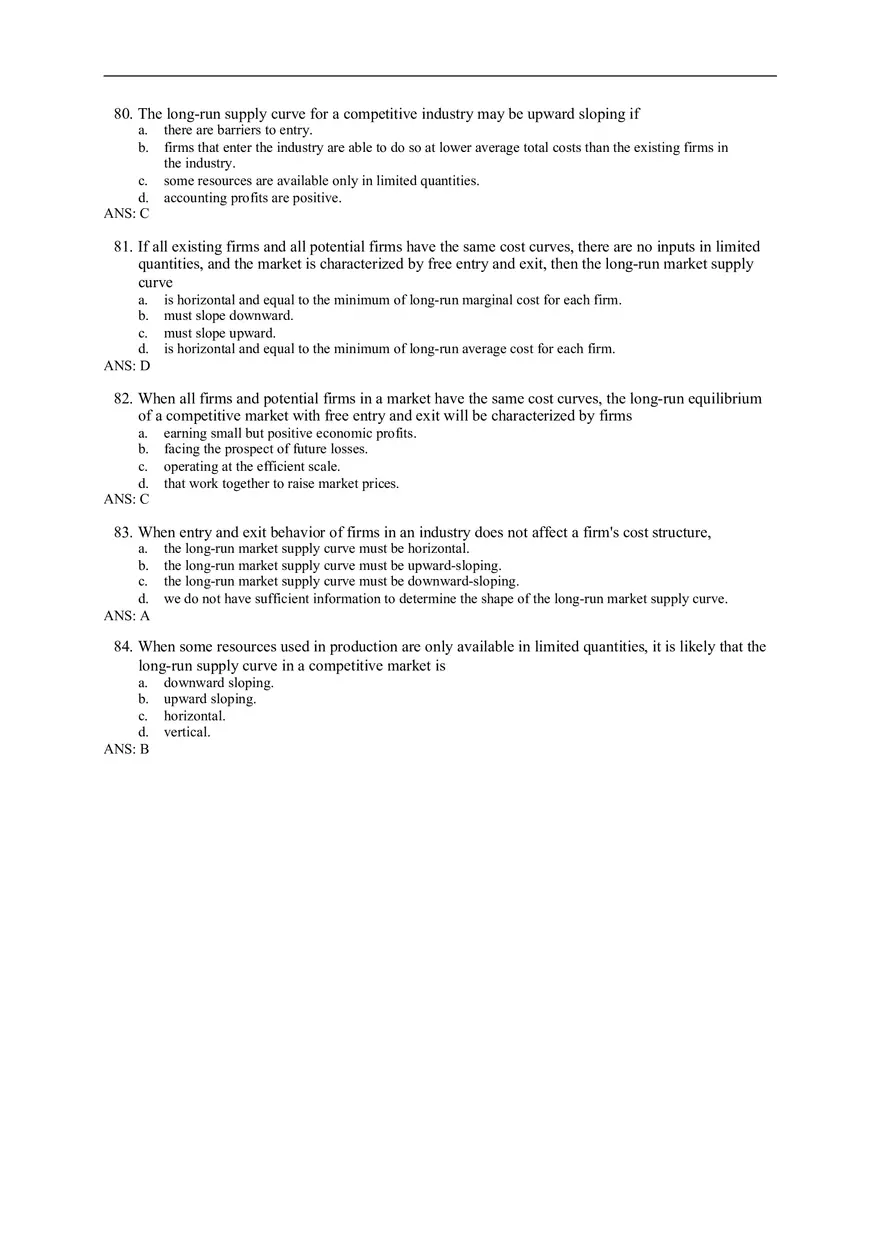 Chapter 14 Firms in Competitive Markets Answer Key Part 8 - Page 10