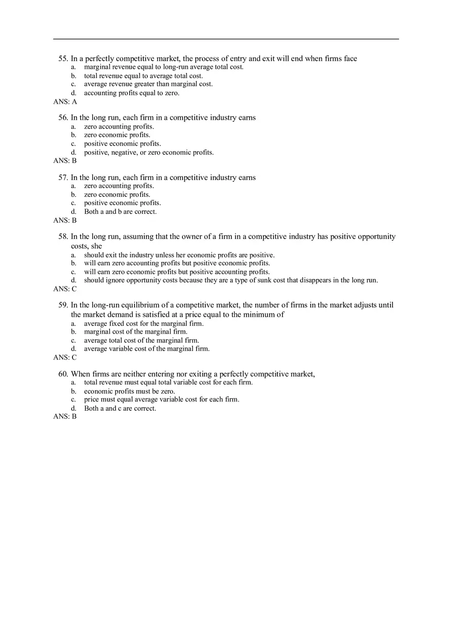 Chapter 14 Firms in Competitive Markets Answer Key Part 8 - Page 5