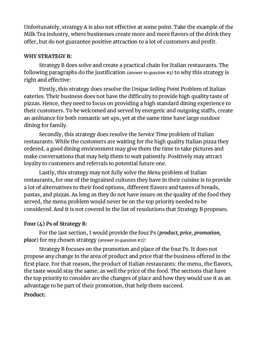 Sample Marketing Mix - Page 3