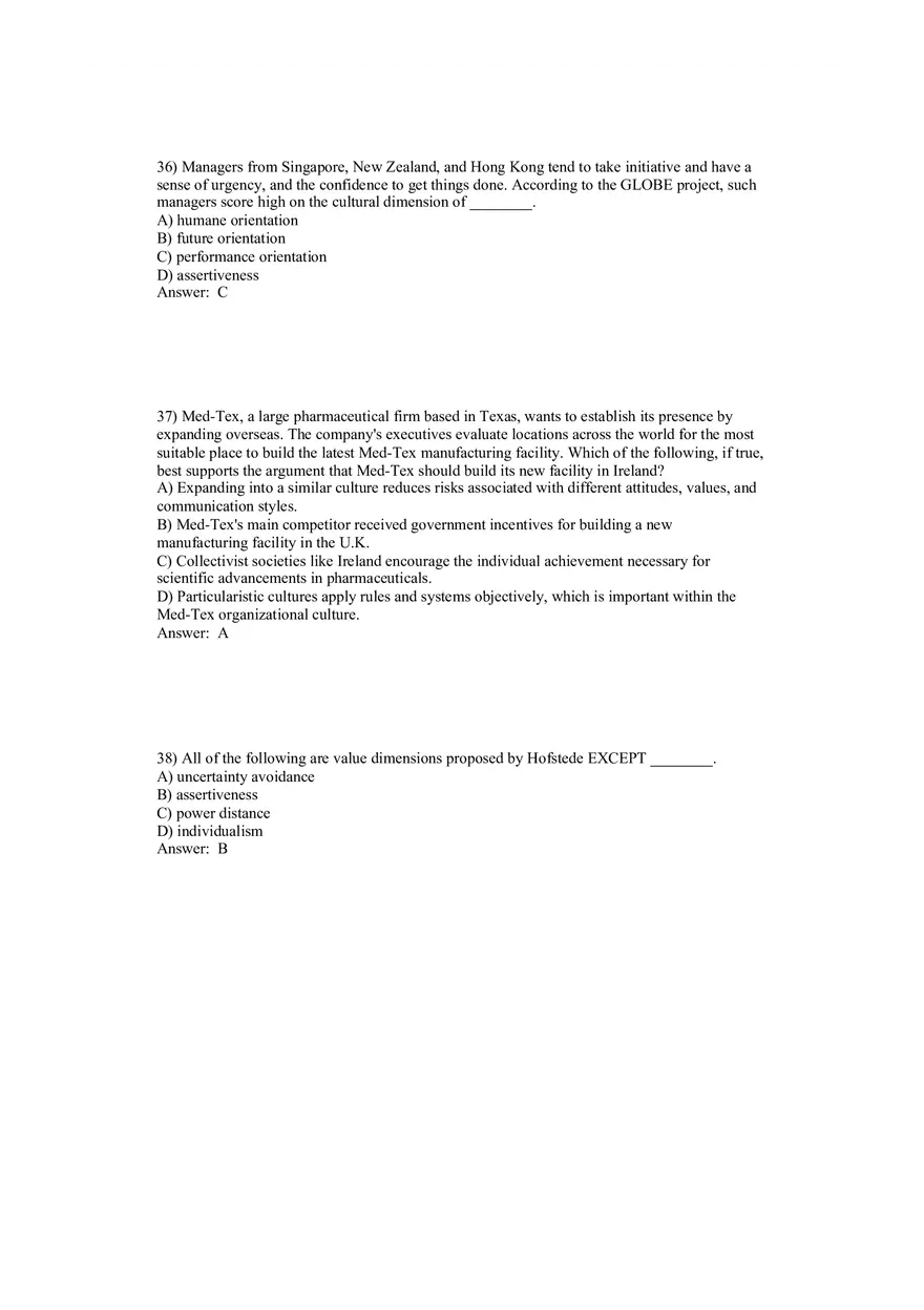 Understanding the Role of Culture Answer Key Part 2 - Page 2