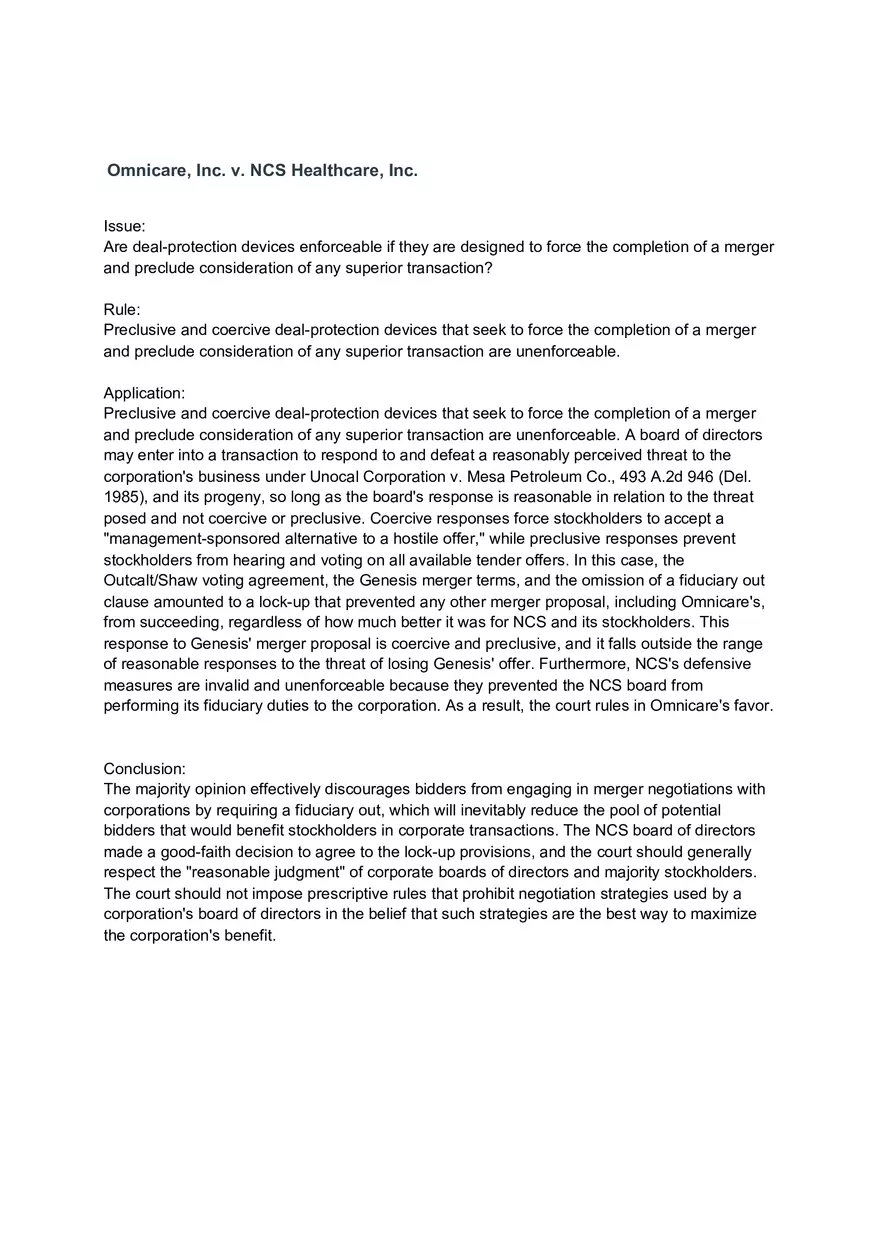 Omnicare Inc - Page 1