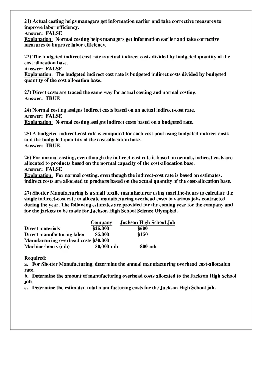 Chapter 4 Job Costing Answer Key Part 2 - Page 7