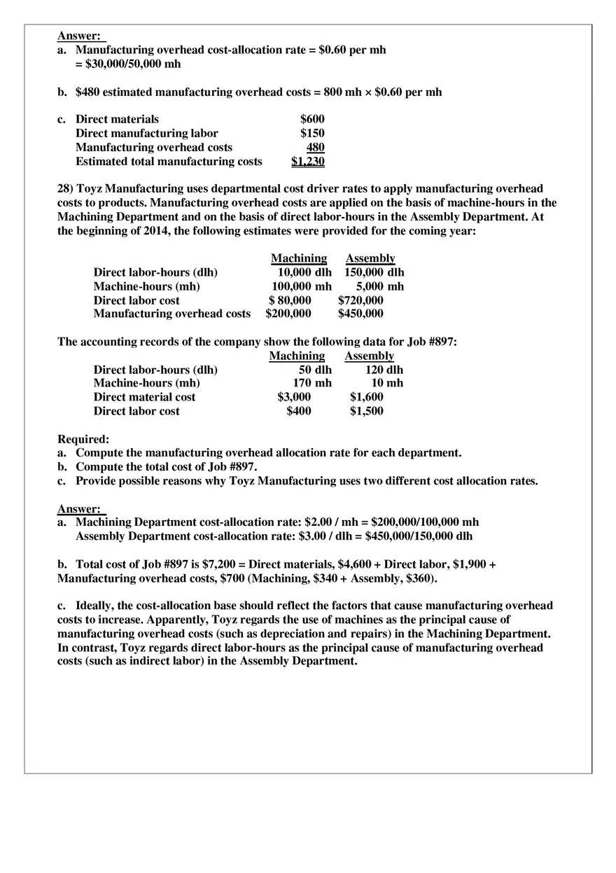 Chapter 4 Job Costing Answer Key Part 2 - Page 8