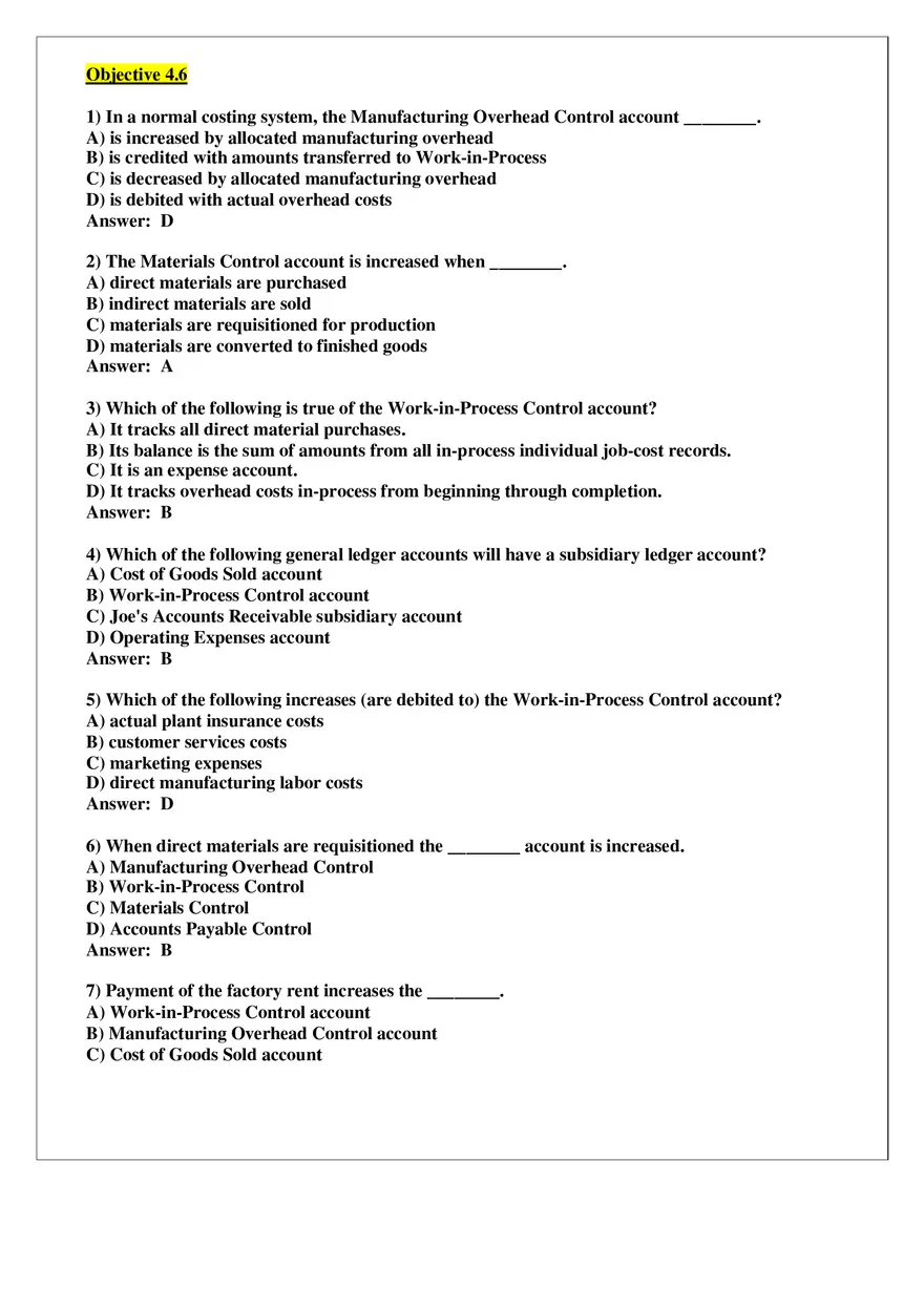 Chapter 4 Job Costing Answer Key Part 2 - Page 9
