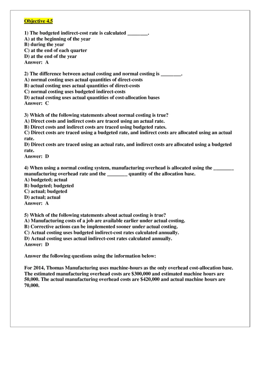 Chapter 4 Job Costing Answer Key Part 2 - Page 2