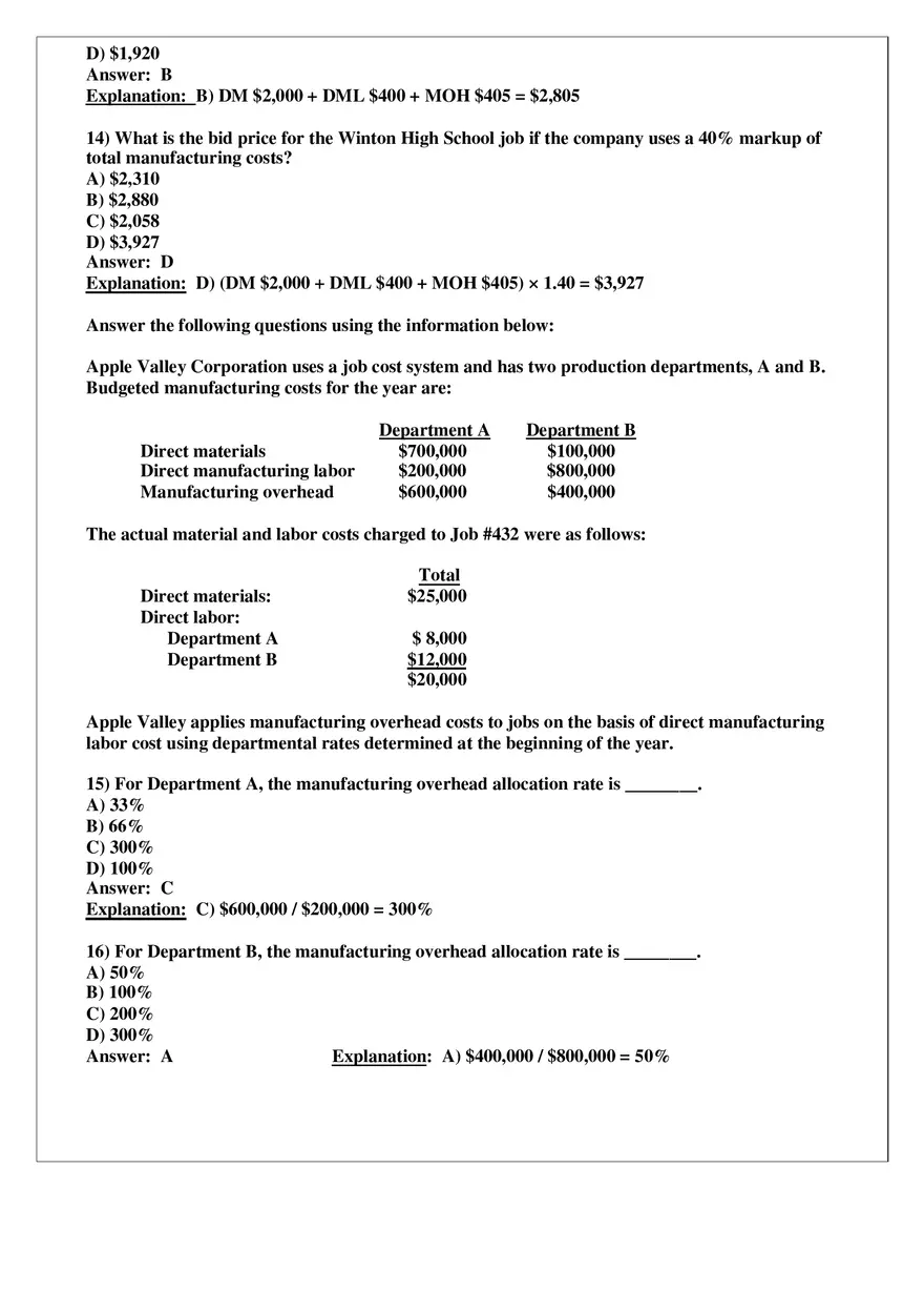 Chapter 4 Job Costing Answer Key Part 2 - Page 5