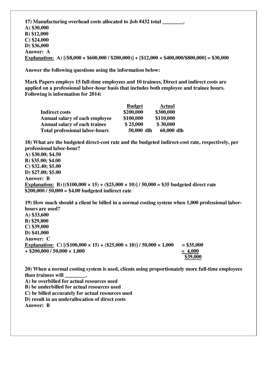 Chapter 4 Job Costing Answer Key Part 2 - Page 6
