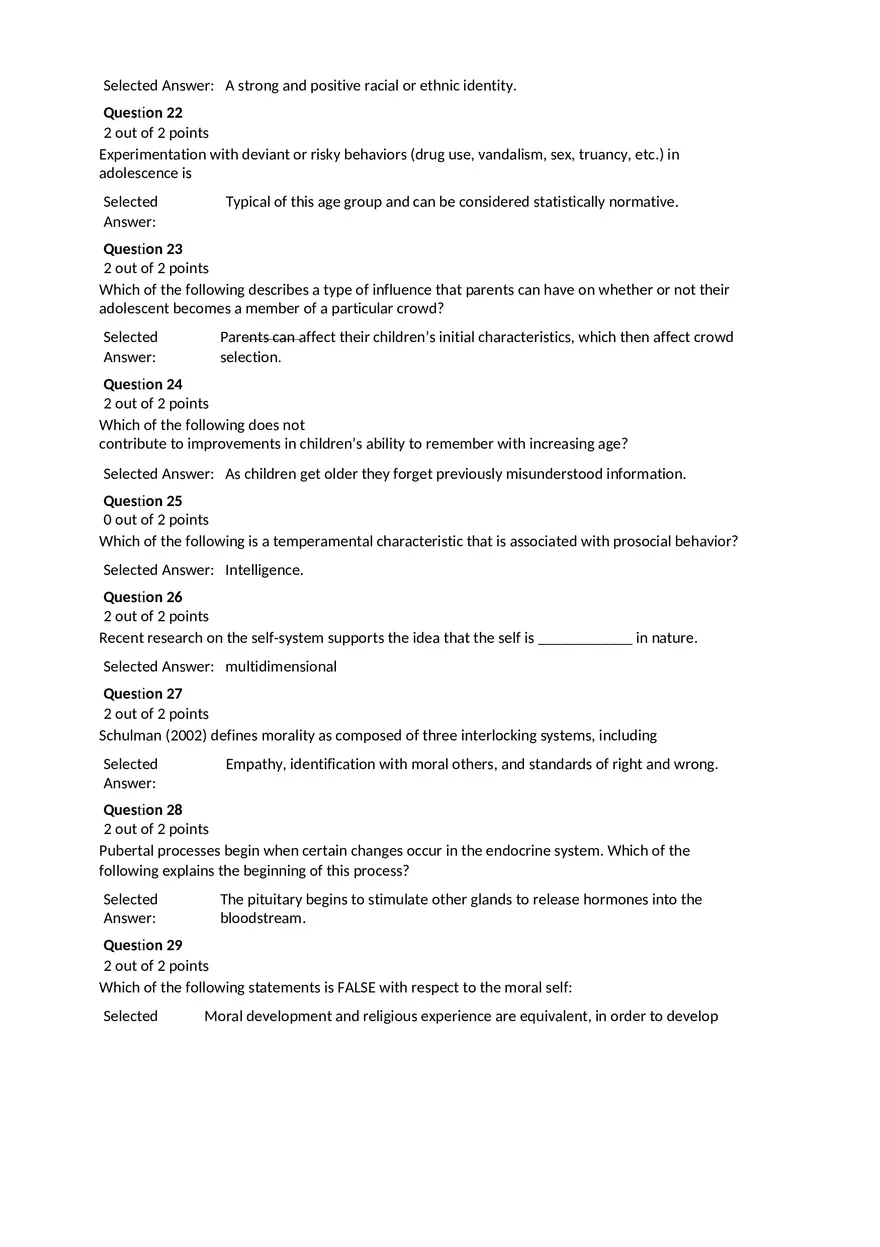 Social Development and Peer Relationships (Answer Key) - Page 4