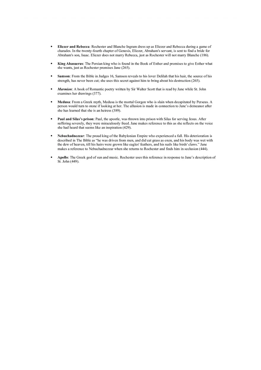 Allusions In Jane Eyre - Page 2