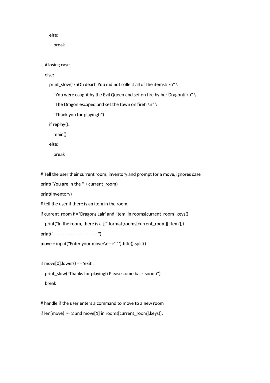 Dragon Text Game in Python - Page 4