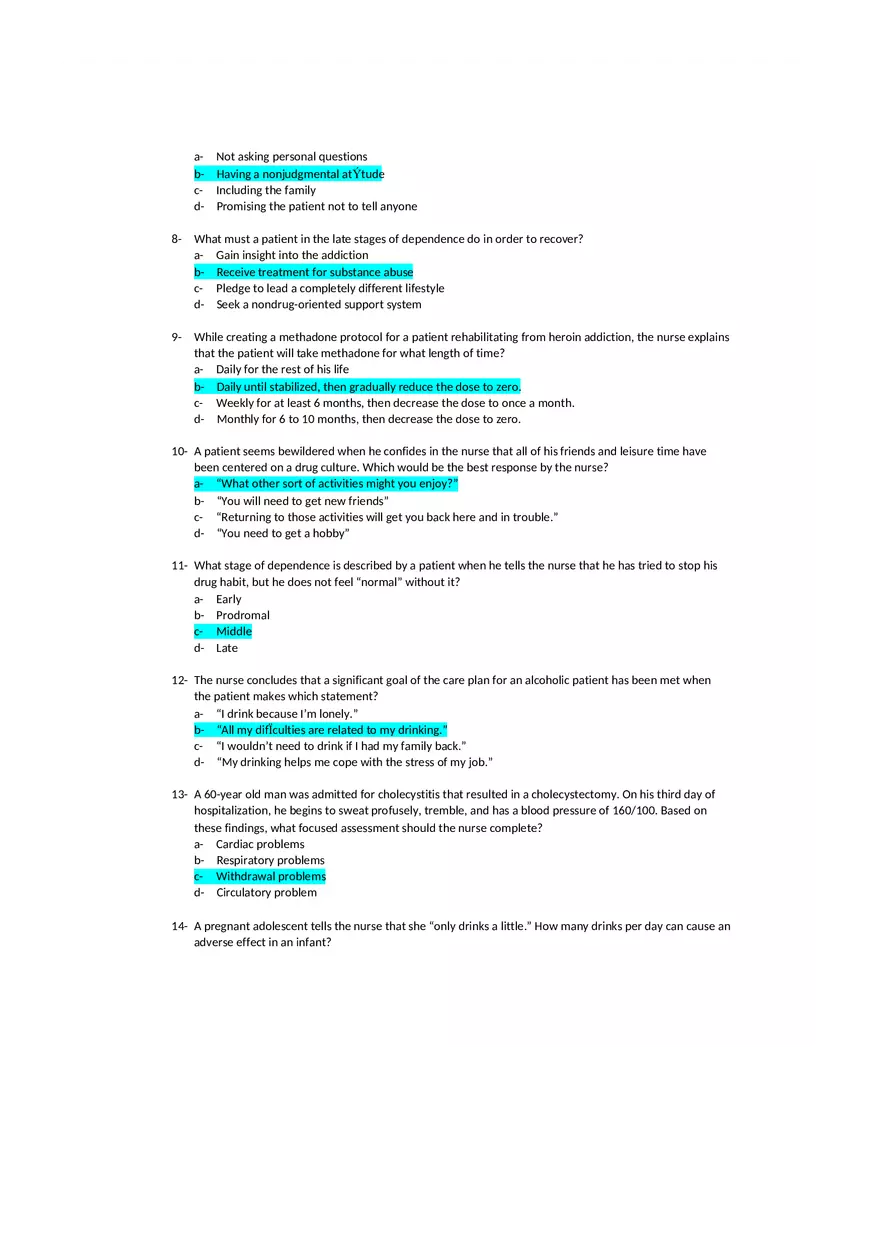 Addictive Personality Test and Study Guide - Page 2
