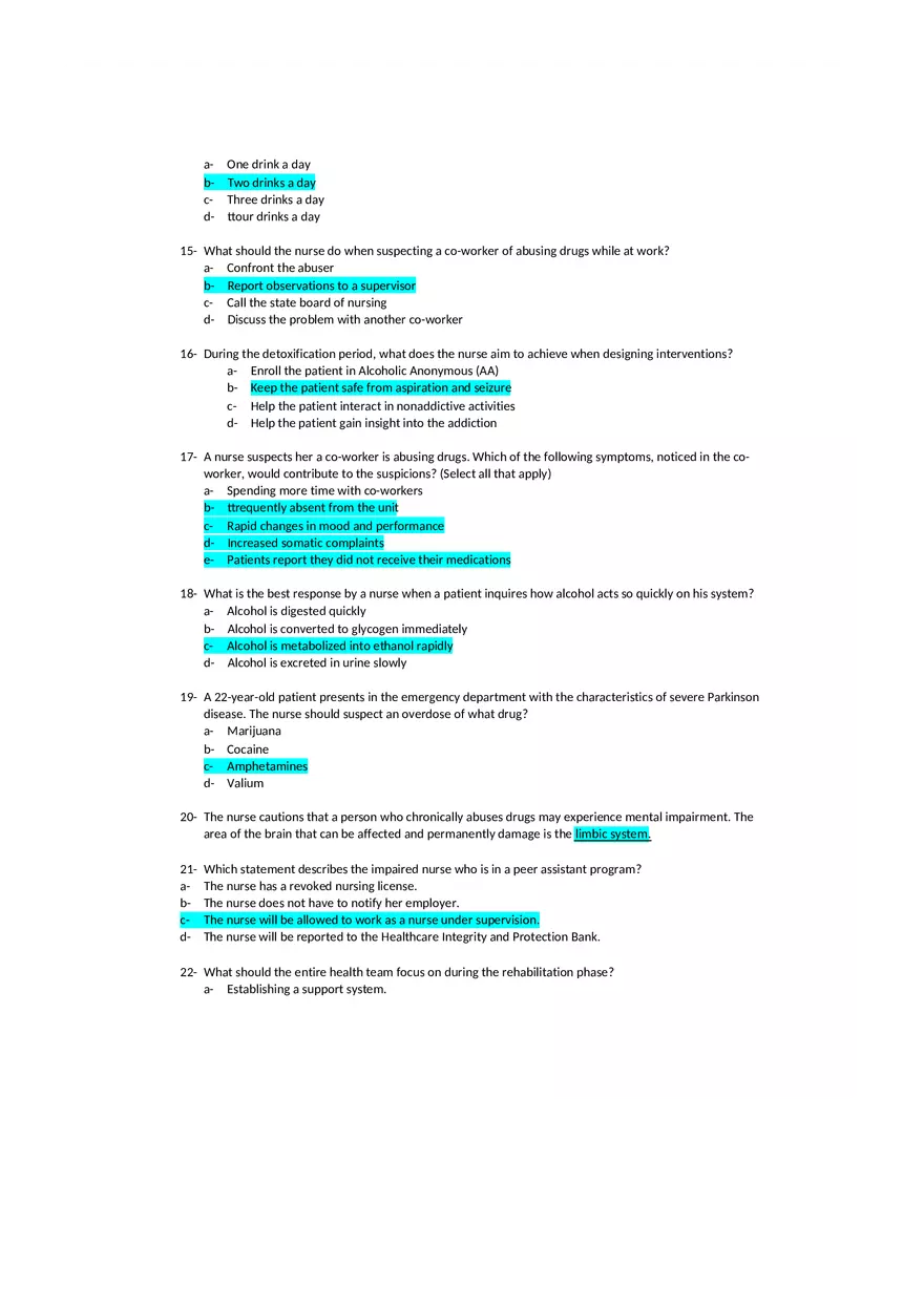 Addictive Personality Test and Study Guide - Page 3