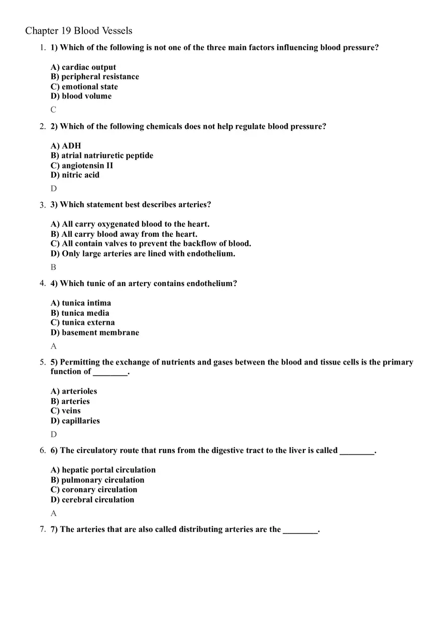 Chapter 19 Blood Vessels - Page 1