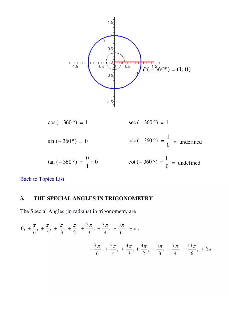 Definition Of The Six Trigonometric Functions Notes - Page 18