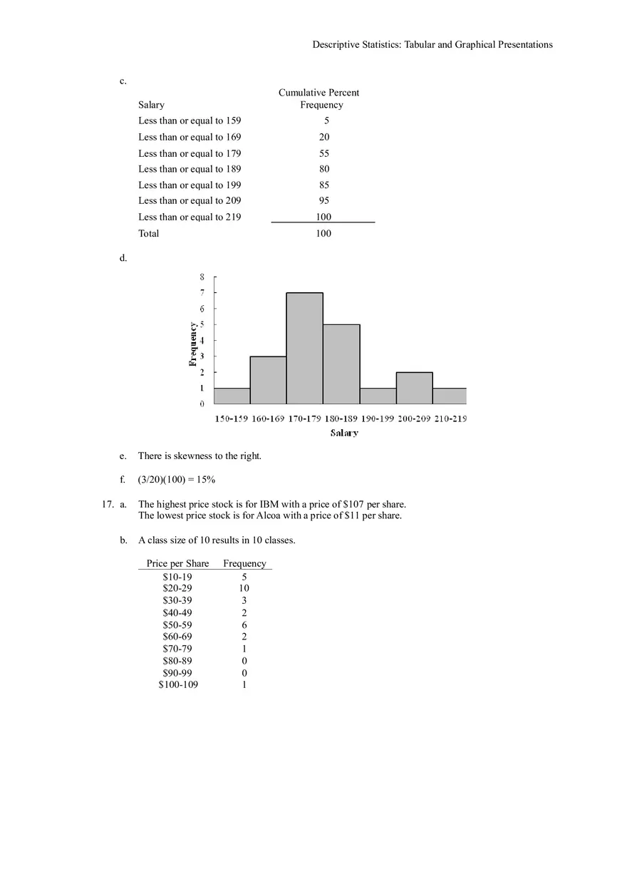 Descriptive Statistics - Tabular and Graphical Presentations Part 1 - Page 3