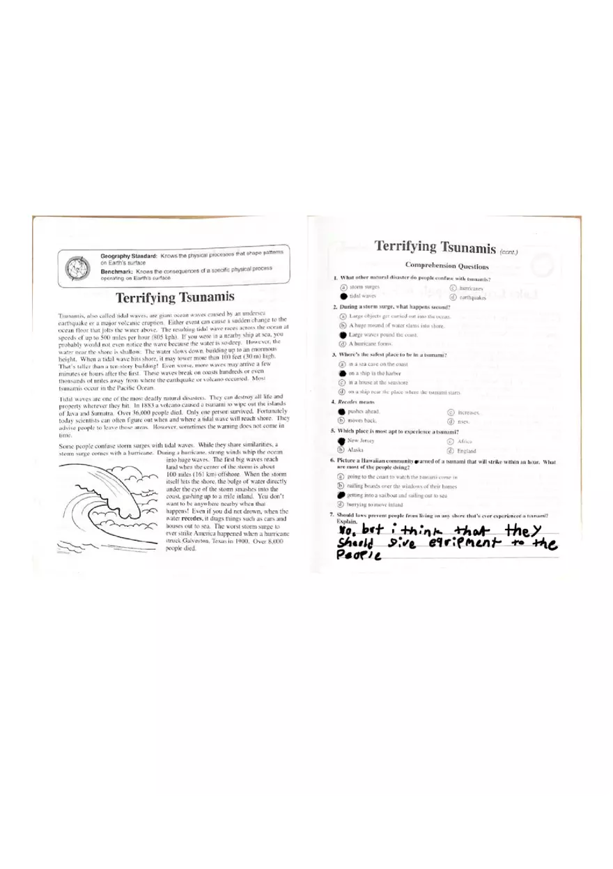 Terrifying Tsunamis - Page 1