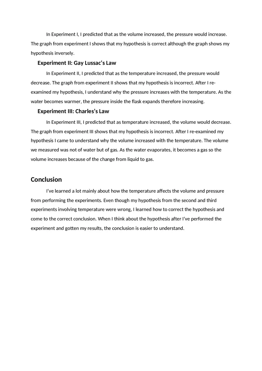 Experiment 9 - Exploring Properties of Gases Report - Page 9