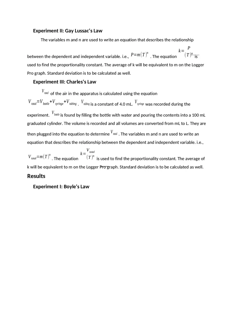 Experiment 9 - Exploring Properties of Gases Report - Page 4