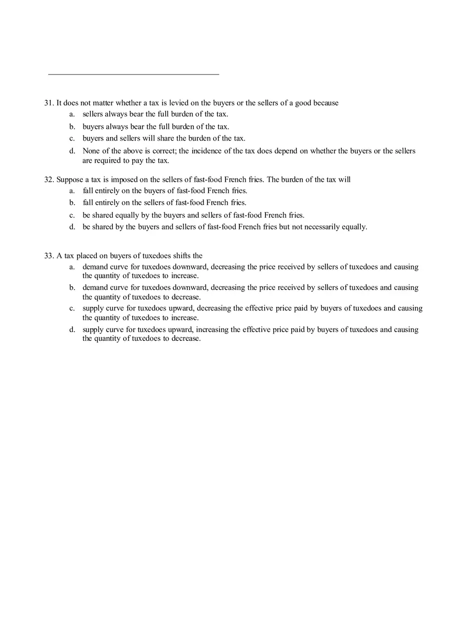Introduction to Microeconomics Instructor - Practice Midterm 3 - Page 3