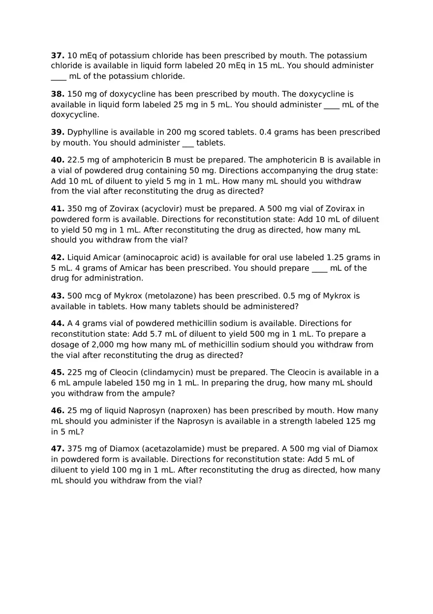 Metric Conversions Using ProCalc (Type 4-5 Calculator Method) - Page 7