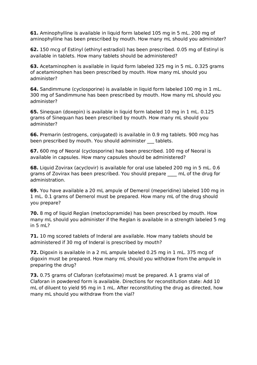 Metric Conversions Using ProCalc (Type 4-5 Calculator Method) - Page 9