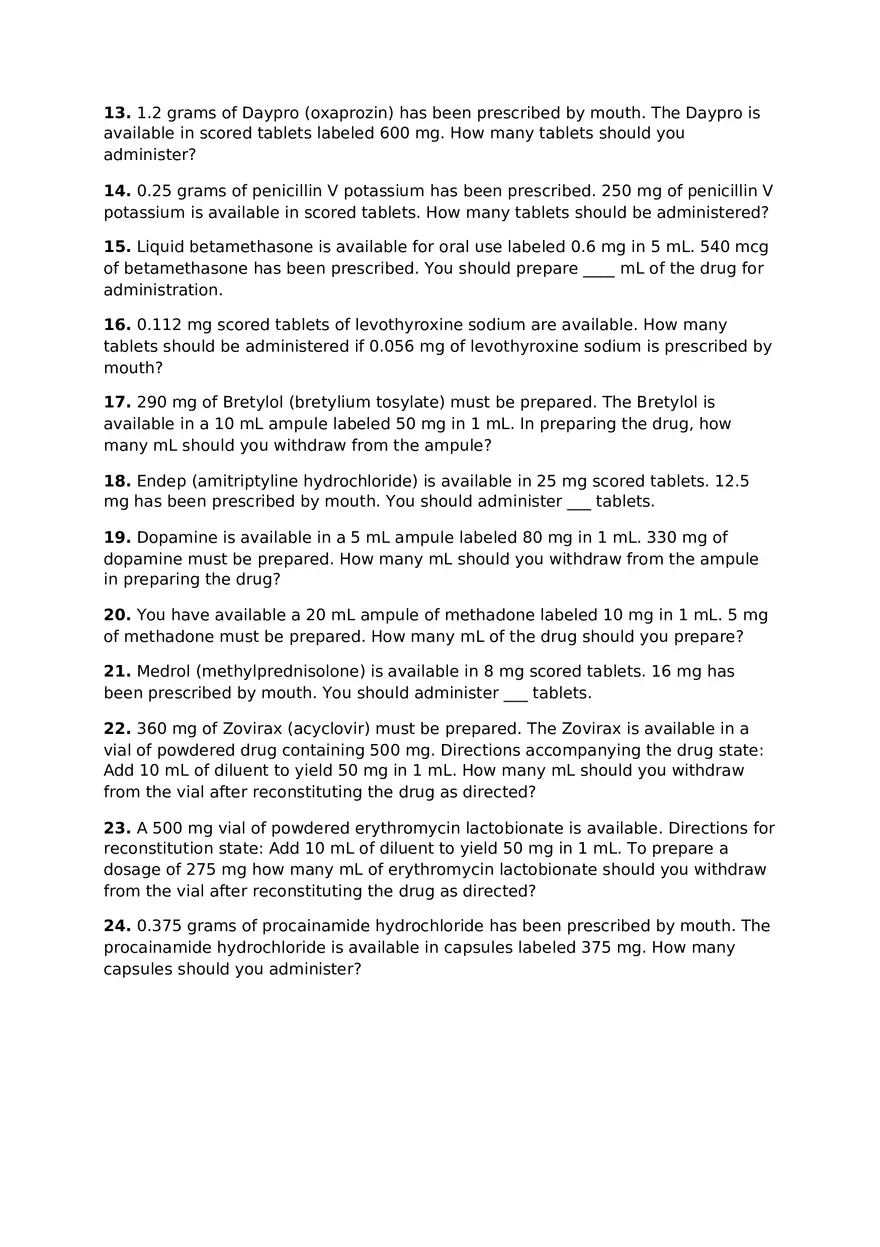 Metric Conversions Using ProCalc (Type 4-5 Calculator Method) - Page 5