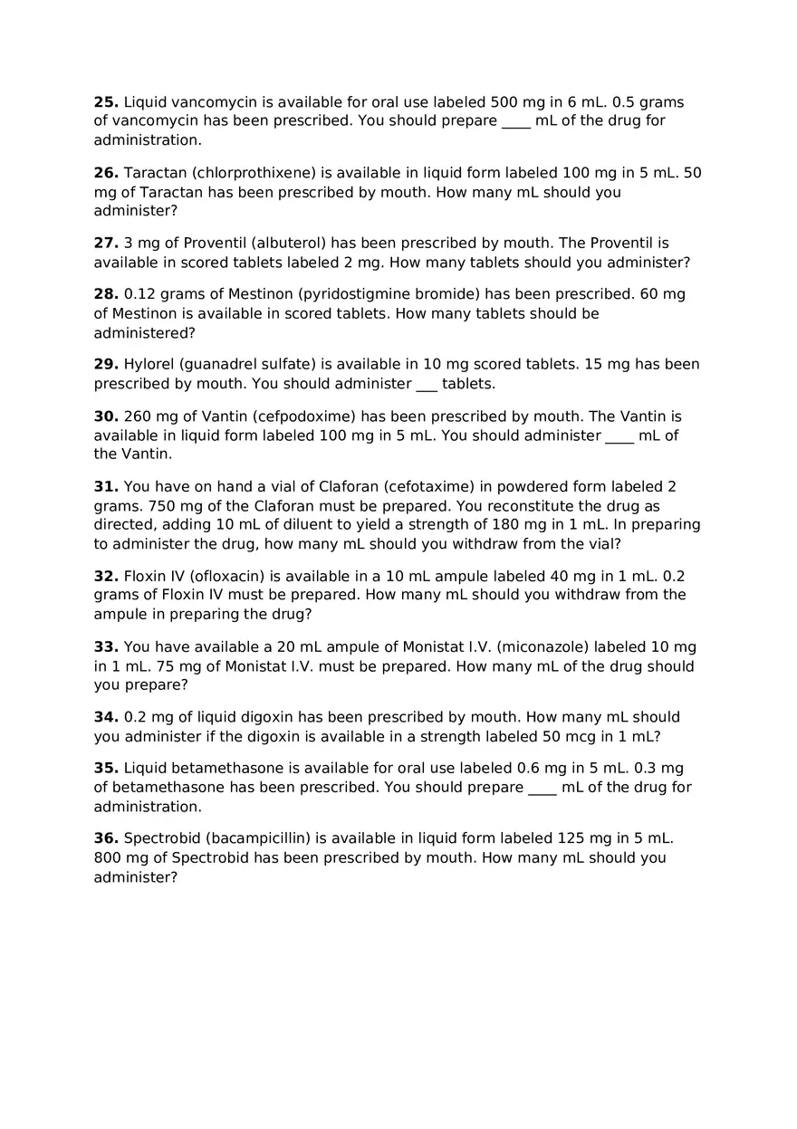 Metric Conversions Using ProCalc (Type 4-5 Calculator Method) - Page 6